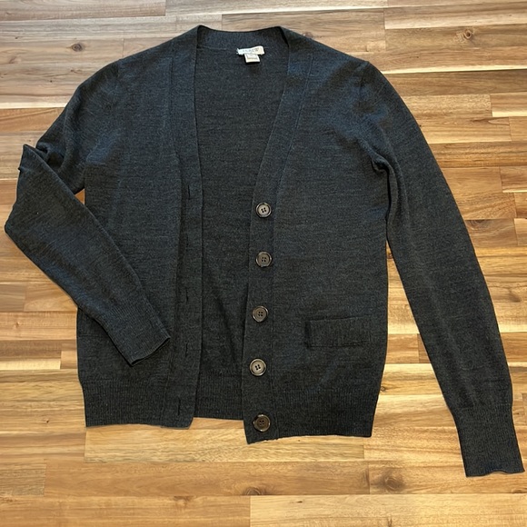 JCrew Gray Wool Cardigan - Picture 7 of 7